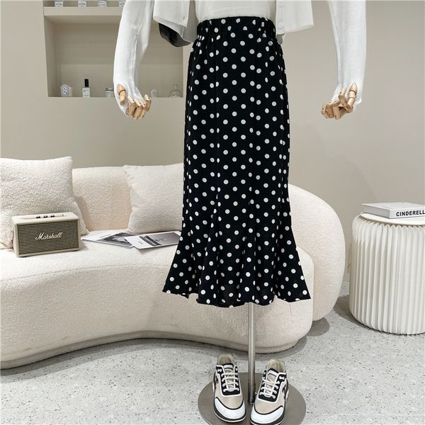 skirts spring summer 2021 female niche fashion design retro polka dot mid-length high waist fine fishtail skirt, Black
skirts spring summer 2021 female niche fashion design retro polka dot mid-length high waist fine fishtail skirt, Black