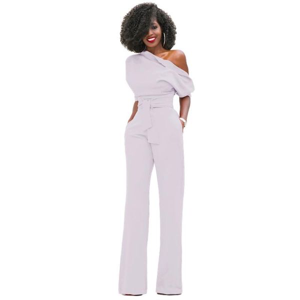 women's jumpsuits & rompers ly fashion autumn women jumpsuit half sleeves off one shoulder high waist ladies casual wide leg pants romp, Black;white
women's jumpsuits & rompers ly fashion autumn women jumpsuit half sleeves off one shoulder high waist ladies casual wide leg pants romp, Black;white