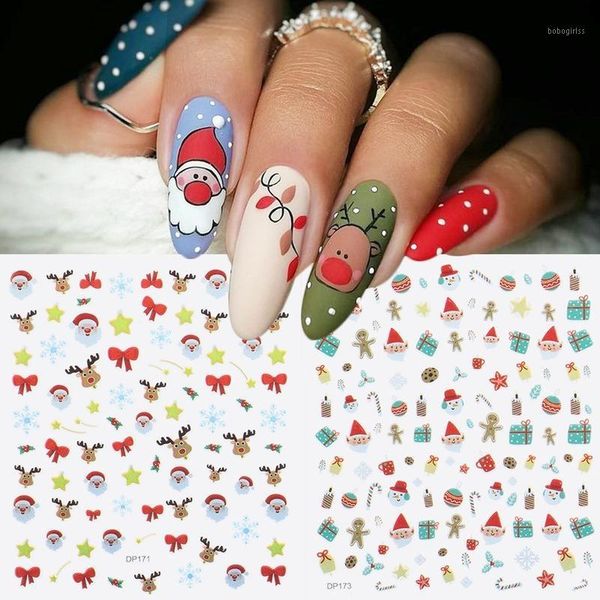 1pc 3d nail art christmas slider wraps snowflake elk santa winter sticker gold manicure nails designs1, Silver;gold
1pc 3d nail art christmas slider wraps snowflake elk santa winter sticker gold manicure nails designs1, Silver;gold