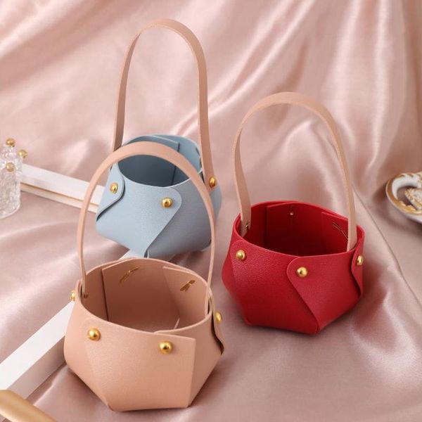gift wrap 7 colors elegant leather basket shape candy bags with handles wedding birthday party cosmetic packaging box
gift wrap 7 colors elegant leather basket shape candy bags with handles wedding birthday party cosmetic packaging box