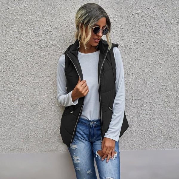 women's vests ropalia winter women vest jacket fashion zipper pocket hooded slim thick autumn, Black;white
women's vests ropalia winter women vest jacket fashion zipper pocket hooded slim thick autumn, Black;white