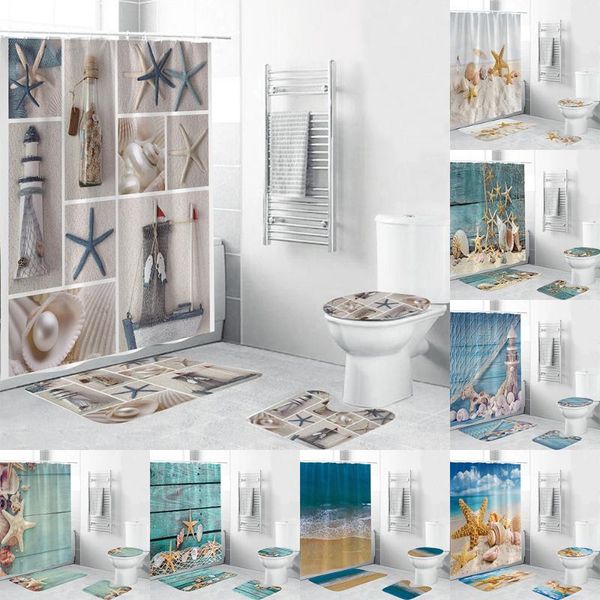 shower curtains sea star beach view curtain bathroom decor accessories 4 pieces carpet cover toilet mat pad 10 patterns
shower curtains sea star beach view curtain bathroom decor accessories 4 pieces carpet cover toilet mat pad 10 patterns