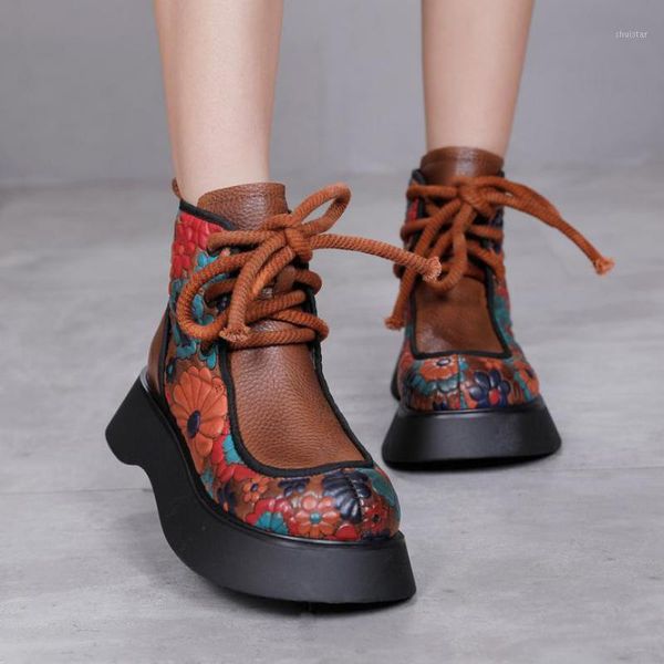 boots floral women lace-up genuine leather shoes 2021 winter round toe wedges print handmade warm ankle platform1, Black
boots floral women lace-up genuine leather shoes 2021 winter round toe wedges print handmade warm ankle platform1, Black