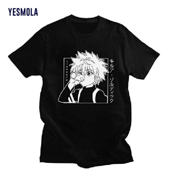 men's t-shirts yesmola men women t-shirt kawaii x tshirt killua zoldyck crew neck fitted soft anime manga tee shirt, White;black
men's t-shirts yesmola men women t-shirt kawaii x tshirt killua zoldyck crew neck fitted soft anime manga tee shirt, White;black