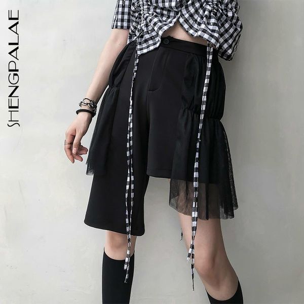 women's pants & capris shengpalae 2021 autumn winter high elastic waist loose black mesh split joint irregular women trousers fashion t, Black;white
women's pants & capris shengpalae 2021 autumn winter high elastic waist loose black mesh split joint irregular women trousers fashion t, Black;white