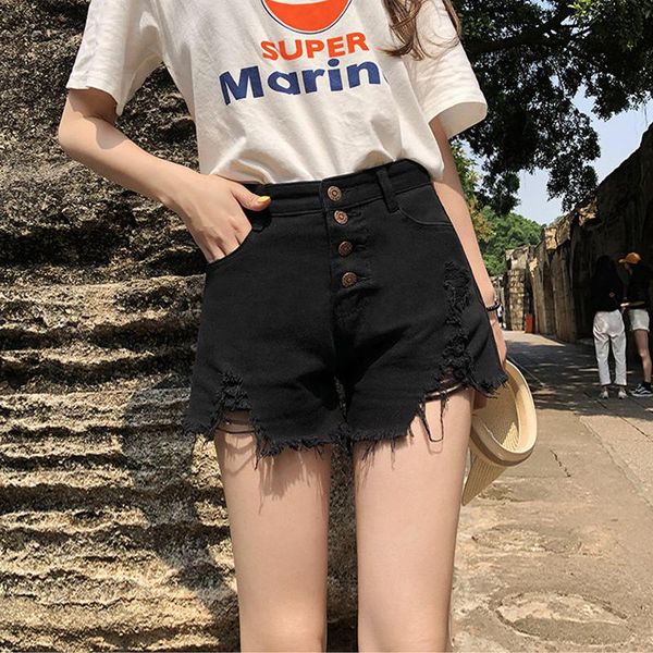 black ripped denim shorts for women plus size blue distressed high waisted casual women's summer jeans large, White;black
black ripped denim shorts for women plus size blue distressed high waisted casual women's summer jeans large, White;black