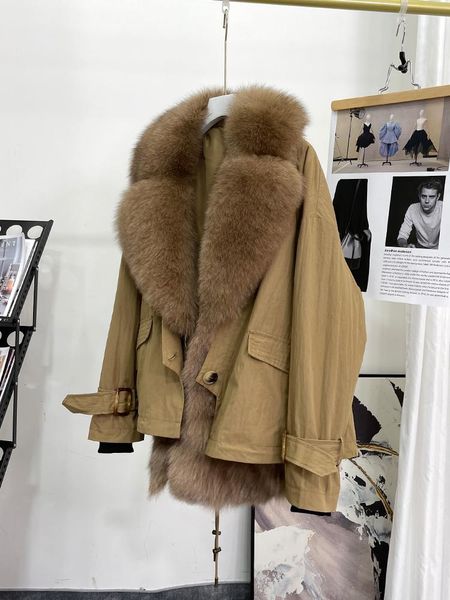 women's fur & faux menina bonita 2021 winter women parkas natural real big collar rex liner removable warm outerwear streetwear, Black
women's fur & faux menina bonita 2021 winter women parkas natural real big collar rex liner removable warm outerwear streetwear, Black