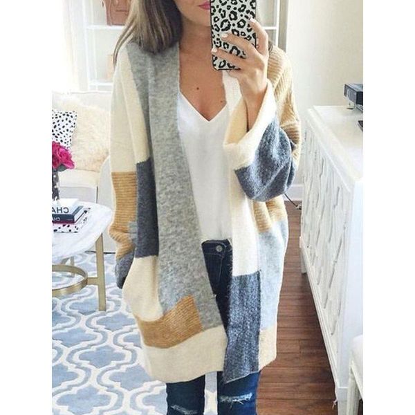women's sweaters women casual gray korean style plus size office lady loose cardigan spring 2021 female fashion elegant knitwear, White;black
women's sweaters women casual gray korean style plus size office lady loose cardigan spring 2021 female fashion elegant knitwear, White;black