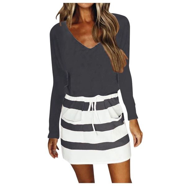 casual dresses for women 2021 summer beach striped splice long sleeve dress bandage pockets bodycon vestidos v-neck mini sundress, Black;gray
casual dresses for women 2021 summer beach striped splice long sleeve dress bandage pockets bodycon vestidos v-neck mini sundress, Black;gray