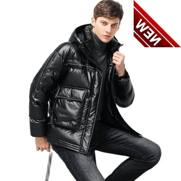 2021 new fashion men's winter white duck down jacket hooded parkas coat thicken warm outerwear windproof clothes, Black
2021 new fashion men's winter white duck down jacket hooded parkas coat thicken warm outerwear windproof clothes, Black