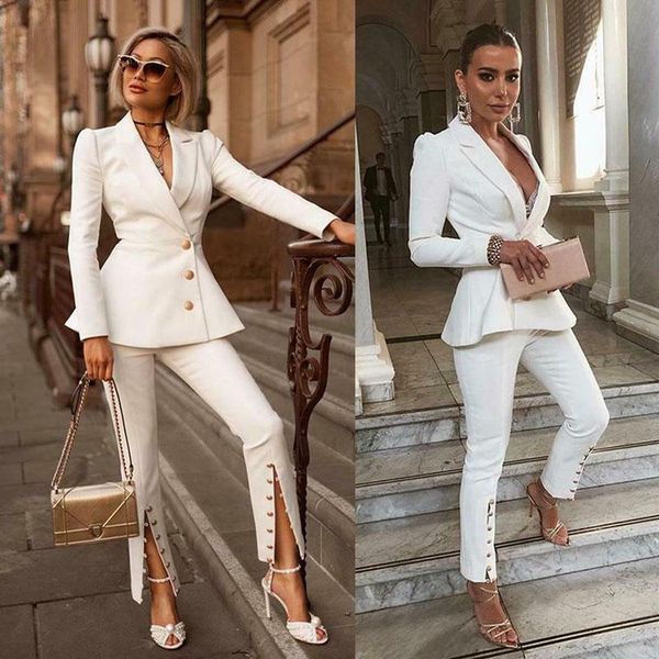 white women's suits 2 piece slim fit women pant summer suit blazer for set (jacket+pants) two pants
white women's suits 2 piece slim fit women pant summer suit blazer for set (jacket+pants) two pants