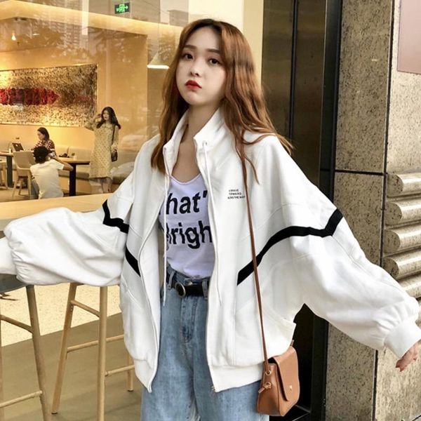 women's jackets baseball jacket spring autumn versatile 2021 korean loose fenggao street clothes trendy, Black;brown
women's jackets baseball jacket spring autumn versatile 2021 korean loose fenggao street clothes trendy, Black;brown