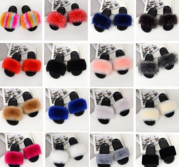 raccoon hair imitation fox hair slippers female summer wear artificial hair one - word - drag fur sandals, Black
raccoon hair imitation fox hair slippers female summer wear artificial hair one - word - drag fur sandals, Black