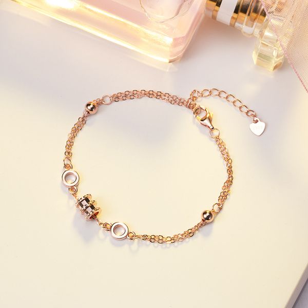silver plated bracelet women's 18k rose gold plated small waist bracelet bracelet transfer bead jewelry gift for girlfriend
silver plated bracelet women's 18k rose gold plated small waist bracelet bracelet transfer bead jewelry gift for girlfriend