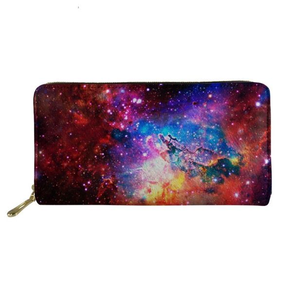 wallets outer space starry series printing ladies wallet interior zipper pocket clutch cash cards bag long purse for women murse sumka, Red;black
wallets outer space starry series printing ladies wallet interior zipper pocket clutch cash cards bag long purse for women murse sumka, Red;black