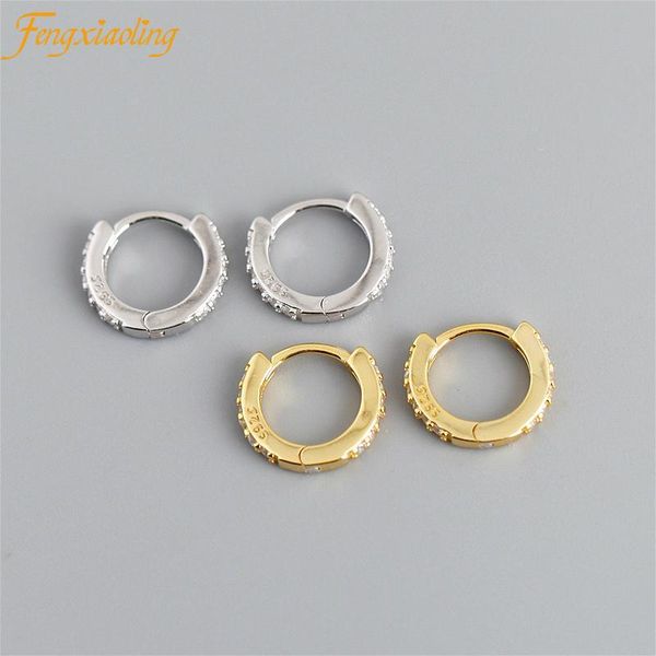 hoop & huggie 100% real 925 sterling silver mosaic zircon circle earring for women making jewelry gift wedding party engagement earrings, Golden;silver
hoop & huggie 100% real 925 sterling silver mosaic zircon circle earring for women making jewelry gift wedding party engagement earrings, Golden;silver