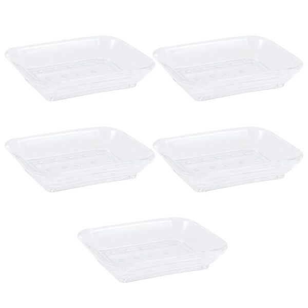 soap dishes 5 pcs transparent square holder creative rack bathroom toilet for storage use (transparent)
soap dishes 5 pcs transparent square holder creative rack bathroom toilet for storage use (transparent)