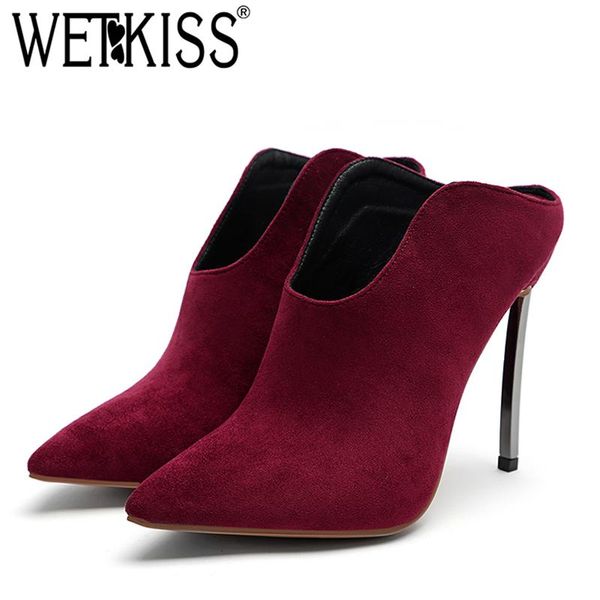 dress shoes wetkiss unusual high heels women pumps pointed toe footwear fashion ladies party flock mules woman 2021, Black
dress shoes wetkiss unusual high heels women pumps pointed toe footwear fashion ladies party flock mules woman 2021, Black
