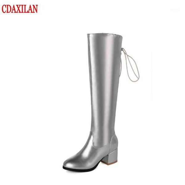 boots cdaxilan to women's pu leather side zipp back lace-up high-heels knee-high roud toe high winter1, Black
boots cdaxilan to women's pu leather side zipp back lace-up high-heels knee-high roud toe high winter1, Black