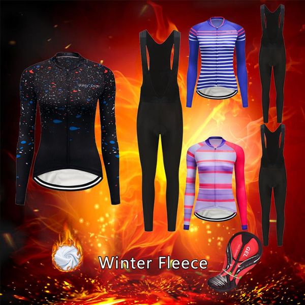 women winter cycling jersey set 2021 warm thermal fleece bicycle clothes mtb suit female uniform bike clothing kit skinsuit wear racing sets, Black;blue
women winter cycling jersey set 2021 warm thermal fleece bicycle clothes mtb suit female uniform bike clothing kit skinsuit wear racing sets, Black;blue