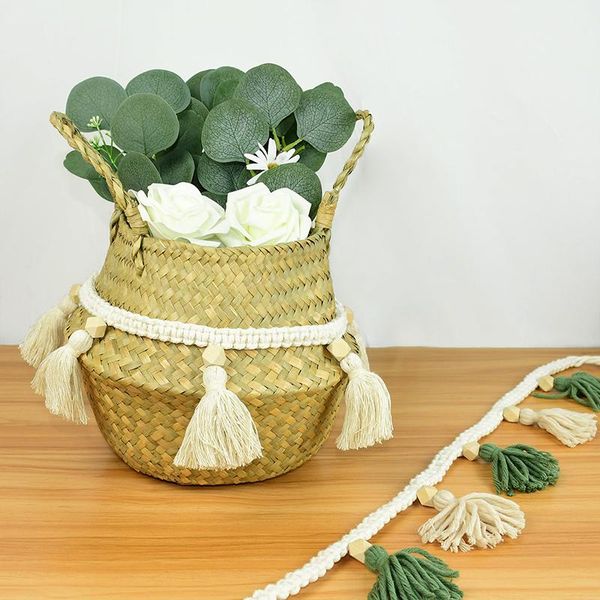 party decoration 90cm handmade basket macrame bohemia woven tassels garland with wooden bead for home kids room wall hanging decor supplies
party decoration 90cm handmade basket macrame bohemia woven tassels garland with wooden bead for home kids room wall hanging decor supplies