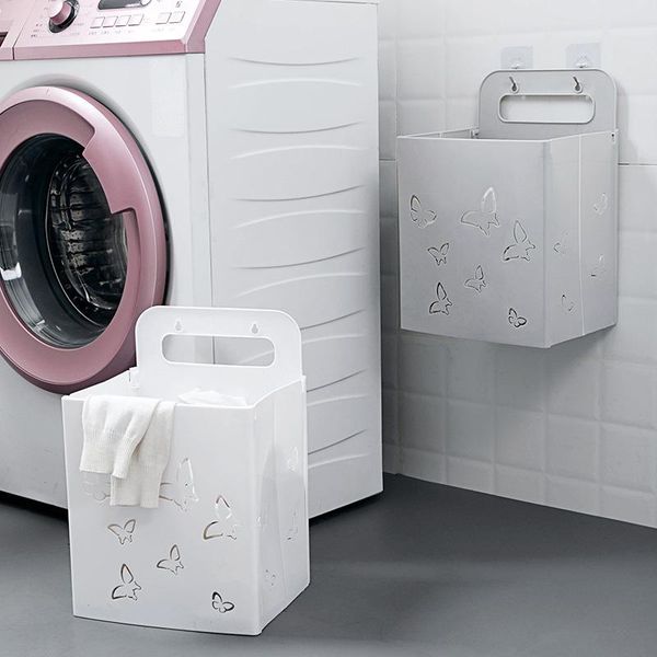 laundry bags creative portable foldable dirty clothes storage basket with 2 hooks wall-mounted household sundries bathroom organizer
laundry bags creative portable foldable dirty clothes storage basket with 2 hooks wall-mounted household sundries bathroom organizer