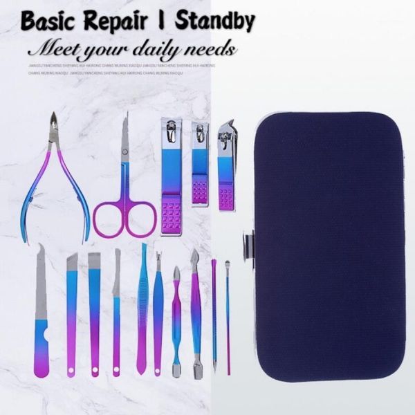 15pcs/set of beauty scissors and nail clippers set olecranon stainless steel manicure colorful comprehensive care art kits1
15pcs/set of beauty scissors and nail clippers set olecranon stainless steel manicure colorful comprehensive care art kits1
