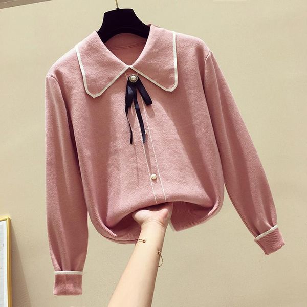 women's sweaters fashion patchwork butterfly collar pullover women knitted jumper sweater korean design short casual loose, White;black
women's sweaters fashion patchwork butterfly collar pullover women knitted jumper sweater korean design short casual loose, White;black