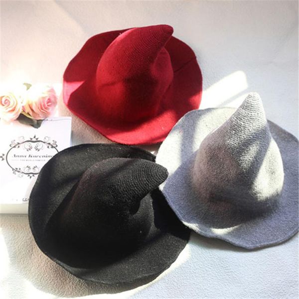 berets modern halloween witch hat woolen women lady made from fashionable sheep wool party festival, Blue;gray
berets modern halloween witch hat woolen women lady made from fashionable sheep wool party festival, Blue;gray