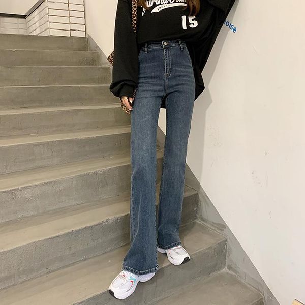 flare jeans women high waist slim stretch denim pants spring summer 2021 casual full-length trousers plus size women's, Blue
flare jeans women high waist slim stretch denim pants spring summer 2021 casual full-length trousers plus size women's, Blue