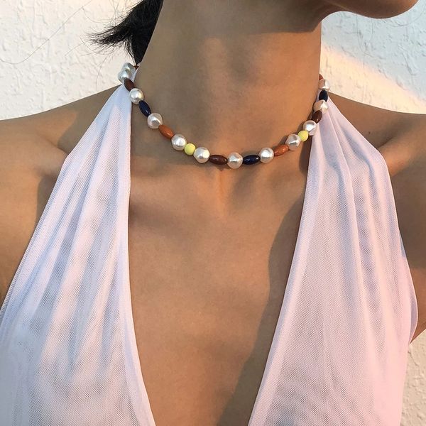 2021 handmade simple chic korean fashion pearl beads choker necklace fashion jewelry, Golden;silver
2021 handmade simple chic korean fashion pearl beads choker necklace fashion jewelry, Golden;silver