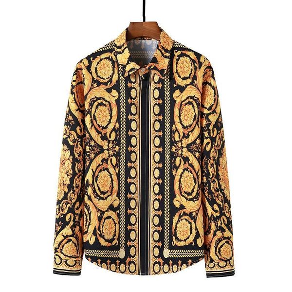 men's casual shirts luxury court royal shirt men brand long sleeve dress baroque floral print fashion party formal camisas hombre, White;black
men's casual shirts luxury court royal shirt men brand long sleeve dress baroque floral print fashion party formal camisas hombre, White;black