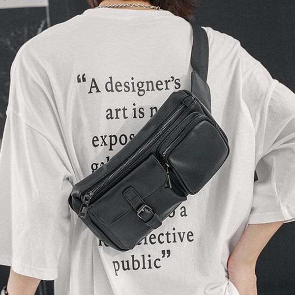waist bags men fashion outdoor cycling sports chest bag trend solid color shoulder high-quality leather purse crossbody
waist bags men fashion outdoor cycling sports chest bag trend solid color shoulder high-quality leather purse crossbody