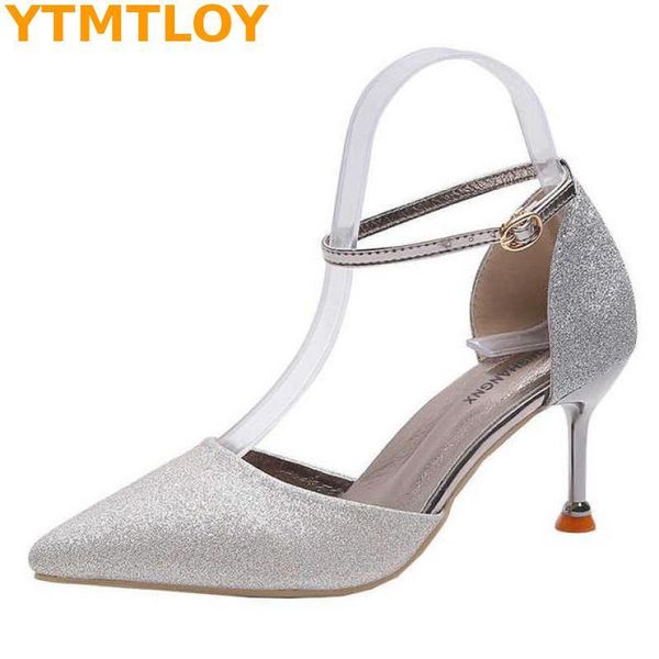 dress shoes 2021 pointed high heels ankle strap wedding party woman elegant lady sparkling gold silver, Black
dress shoes 2021 pointed high heels ankle strap wedding party woman elegant lady sparkling gold silver, Black