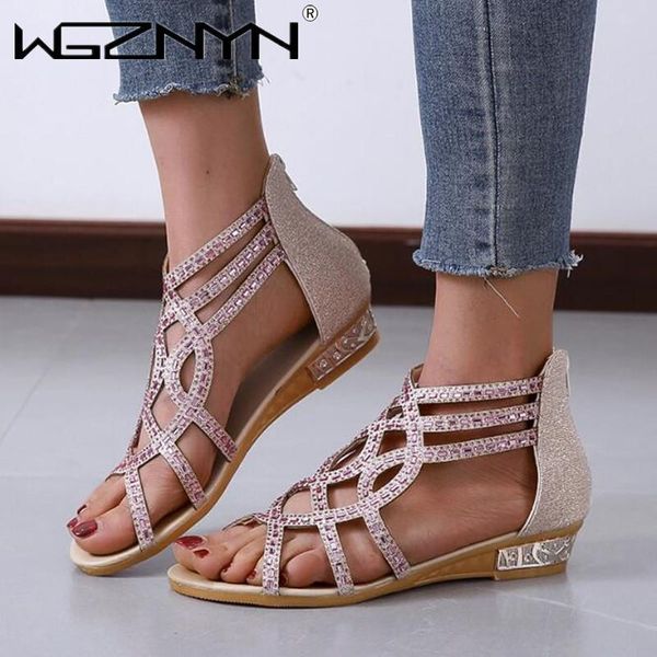 woman sandals women cyrstal comfortable pumps ladies fashion wedges female rome bling hollow out shoes women's zip footwear, Black
woman sandals women cyrstal comfortable pumps ladies fashion wedges female rome bling hollow out shoes women's zip footwear, Black