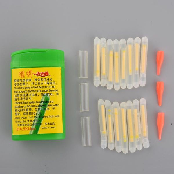 15pcs portable easy apply 4.5x36mm fluorescent high visibility accessories large practical durable plastic fishing light stick
15pcs portable easy apply 4.5x36mm fluorescent high visibility accessories large practical durable plastic fishing light stick