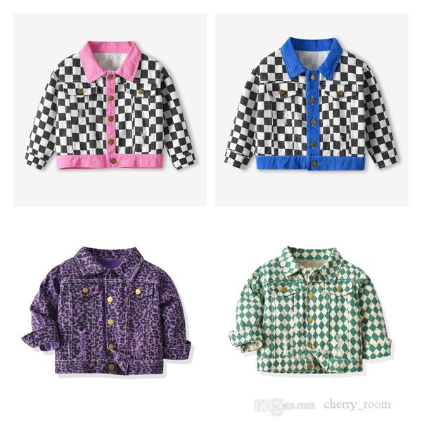 children plaid jacket fashion kids leopard polkat dot long sleeve lapel coat spring autumn shirt infant toddler pattern tide jeans outwear s, Blue;gray
children plaid jacket fashion kids leopard polkat dot long sleeve lapel coat spring autumn shirt infant toddler pattern tide jeans outwear s, Blue;gray
