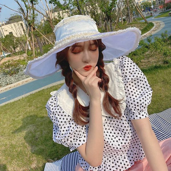 gauze small fragrance big eaves fisherman's hat female designer sunshade hat summer anti ultraviolet tourism lace pot hat
gauze small fragrance big eaves fisherman's hat female designer sunshade hat summer anti ultraviolet tourism lace pot hat
