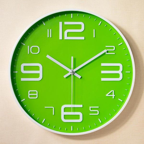 wall clocks green life clock trendy household living room decoration quartz modern style watch plastic frame g112
wall clocks green life clock trendy household living room decoration quartz modern style watch plastic frame g112