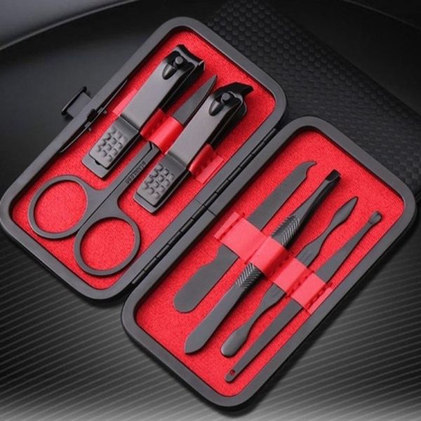 nail art kits black/silver stainless steel clipper cutter trimmer ear pick grooming kit manicure pedicure scissor tweezer tools set
nail art kits black/silver stainless steel clipper cutter trimmer ear pick grooming kit manicure pedicure scissor tweezer tools set