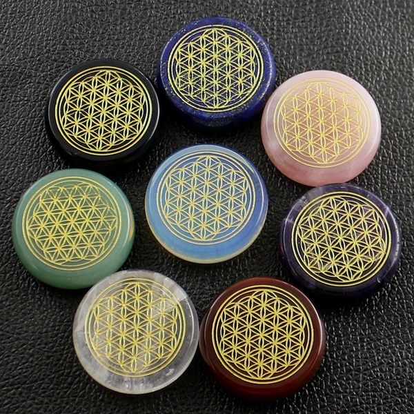 natural loose gemstones 40mm disc chakra stone ornament engraved ancient egypt flower of life pattern reiki symbol jewelry home study healin, Black
natural loose gemstones 40mm disc chakra stone ornament engraved ancient egypt flower of life pattern reiki symbol jewelry home study healin, Black