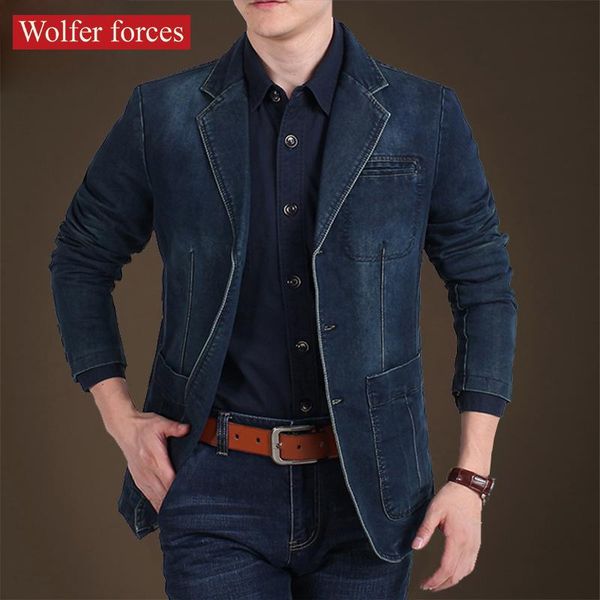 men's suits & blazers blazer korean slim fit spring autumn casual jacket denim suit work coat single western top, White;black
men's suits & blazers blazer korean slim fit spring autumn casual jacket denim suit work coat single western top, White;black