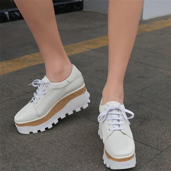 boots trainers women lace up cow leather platform wedges high heel ankle female square toe fashion sneakers pumps shoe, Black
boots trainers women lace up cow leather platform wedges high heel ankle female square toe fashion sneakers pumps shoe, Black