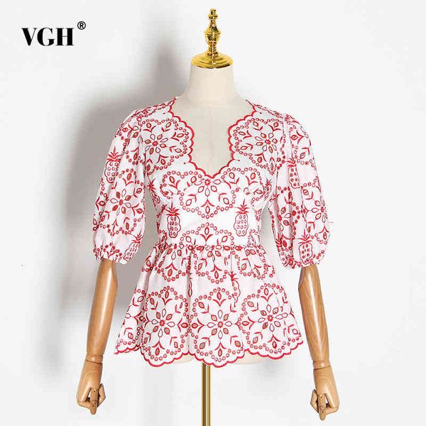 vgh embroidery print shirt for women square collar short sleeve high waist hollow out tunic blouse female summer fashion 210421, White
vgh embroidery print shirt for women square collar short sleeve high waist hollow out tunic blouse female summer fashion 210421, White