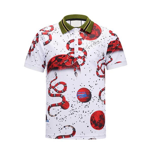 men's polos summer polo t shirt casual snake printed designer fashion men tees turn-down collar short sleeve, White;black
men's polos summer polo t shirt casual snake printed designer fashion men tees turn-down collar short sleeve, White;black