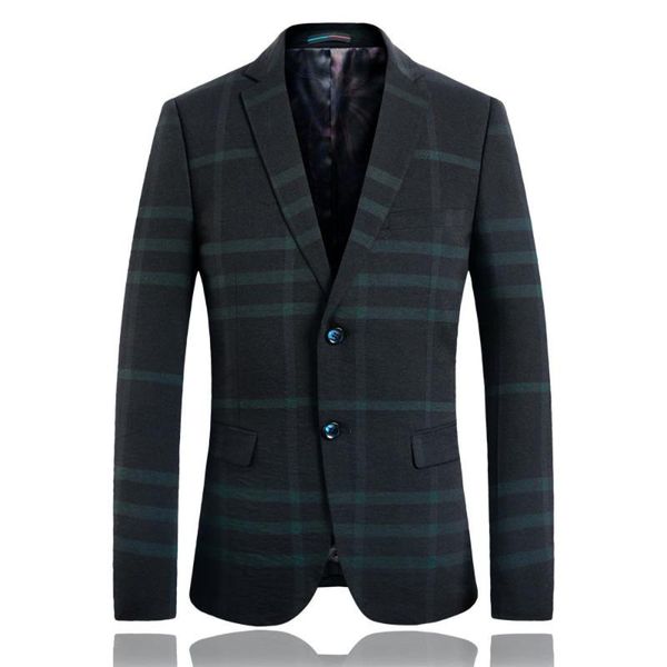 men's suits & blazers plaid mens blazer jacket nice thin fashion men plus size casual party business suit, White;black
men's suits & blazers plaid mens blazer jacket nice thin fashion men plus size casual party business suit, White;black
