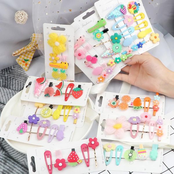 hair accessories 5/10pcs/set clip sets lovely cloud hairpin colorful quicksand fruit sequins barrette headwear for girl children, Slivery;white
hair accessories 5/10pcs/set clip sets lovely cloud hairpin colorful quicksand fruit sequins barrette headwear for girl children, Slivery;white