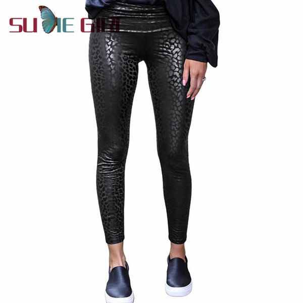 women's leggings sudie girl autumn style plus size slimming animal print tight-fitting leather pants, Black
women's leggings sudie girl autumn style plus size slimming animal print tight-fitting leather pants, Black