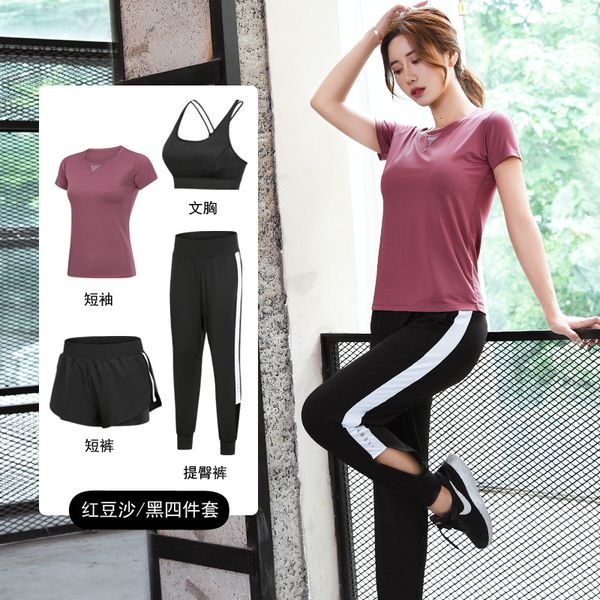 women's 2021 sports slim morning yoga suit running tights gym four piece set batch, Gray
women's 2021 sports slim morning yoga suit running tights gym four piece set batch, Gray