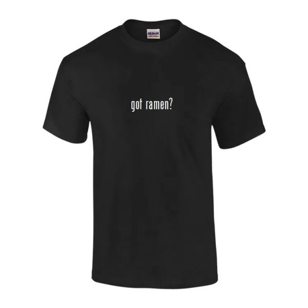 Got Ramen T-shirt Black White Funny Cotton Tee Shirt S-5XL Japanese Noodle, White;black
Got Ramen T-shirt Black White Funny Cotton Tee Shirt S-5XL Japanese Noodle, White;black